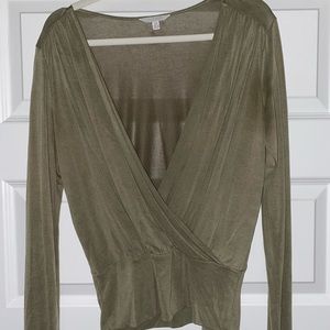 Deep V Lucky Brand long-sleeve shirt! Worn once!